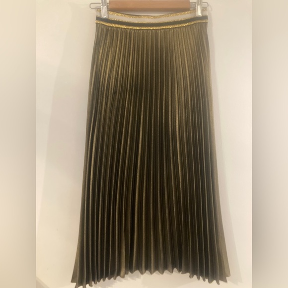 Marks & Spencer Skirts Marks And Spencers Gold Pleated Skirt Poshmark